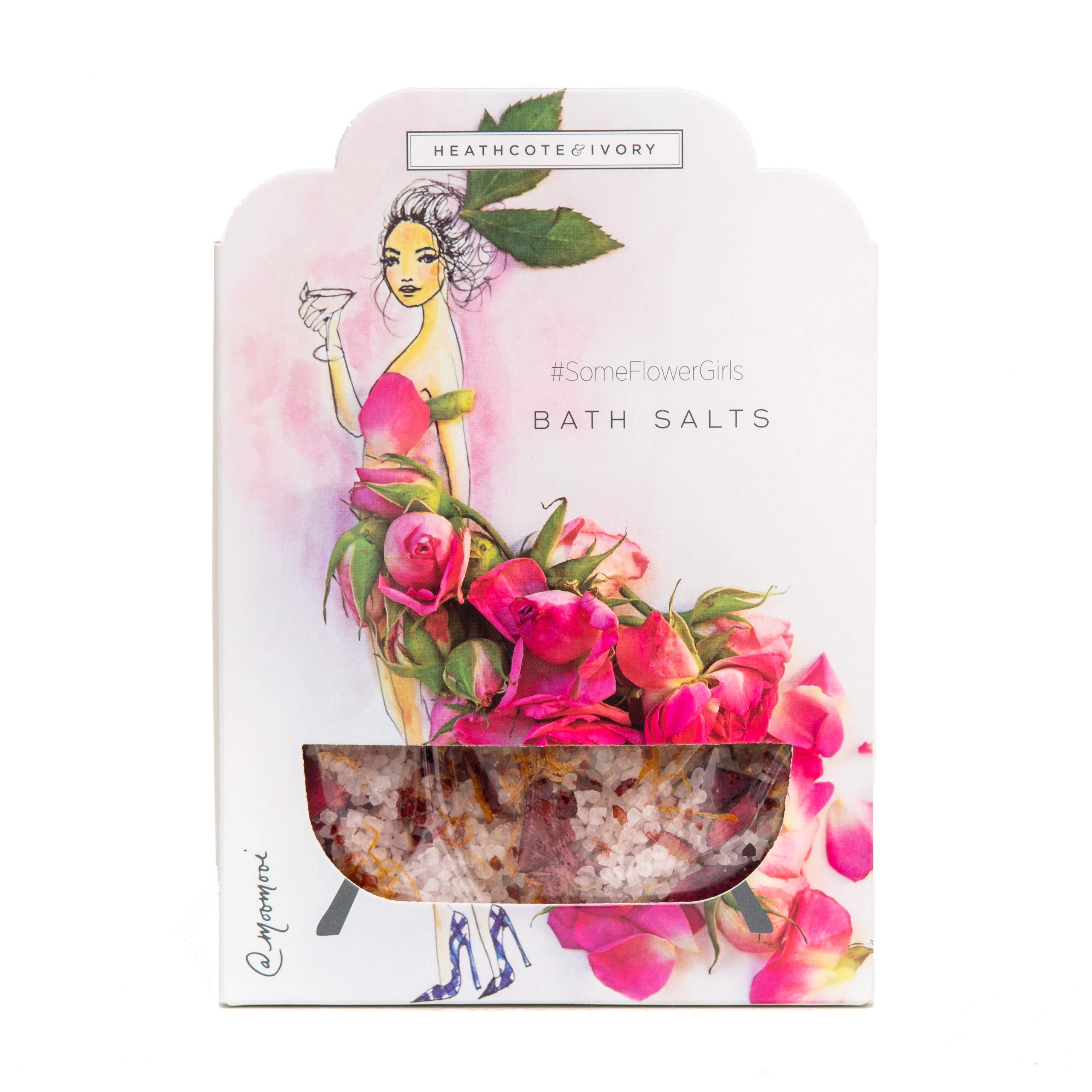 Heathcote & Ivory SomeFlowerGirls Spa Bath Salts in Gift Box, 300g