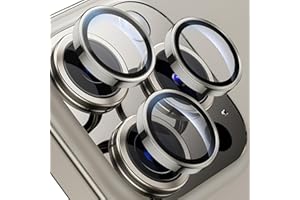 WSKEN for iPhone 15 Pro/iPhone 15 Pro Max Camera Lens Protector, [Keep Original Shooting] Shatterproof 9H Tempered Glass Came