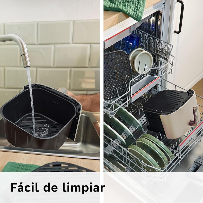 , Freidora de aire Serie 4, 6.1L, Doble calor, Crema, MAF462C0