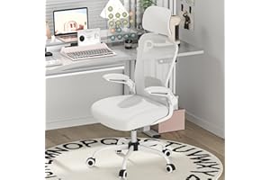 Mimoglad Office Chair, Comfy Desk Chair - High Back Ergonomic Computer Chair with Adjustable Lumbar Support & Headrest, Flip-