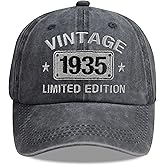 Vintage 2005 1995 1985 1975 1965 1955 1945 1935 1925 Limited Edition Embroidered Adjustable Baseball Cap