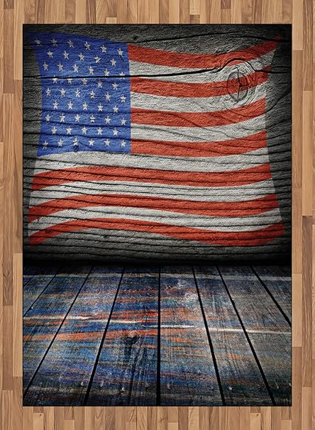 Abakuhaus Usa Area Rug Fourth Of July Independence Day Wooden