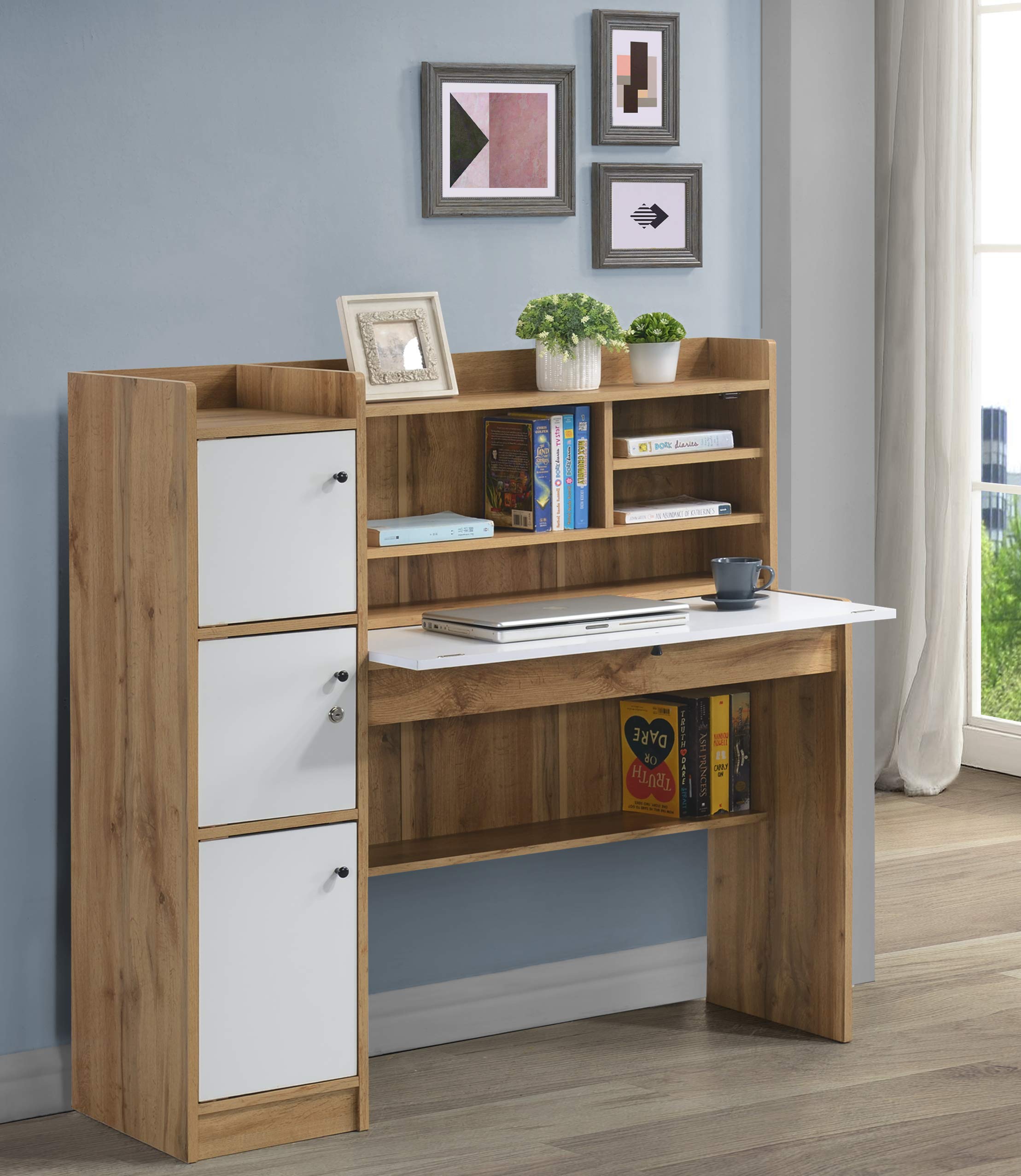 Buy DeckUp Plank Versa Engineered Wood Study Table and Office Desk