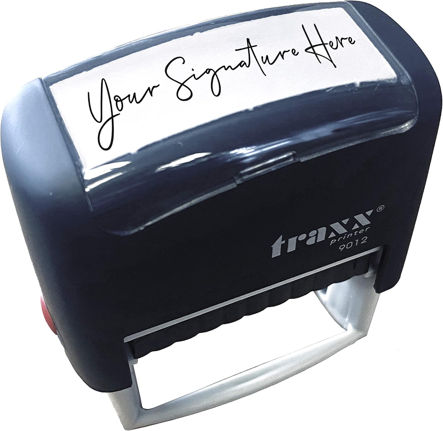 Personalised Self Inking Signature Stamp Traxx 9012 48mm x 18mm with