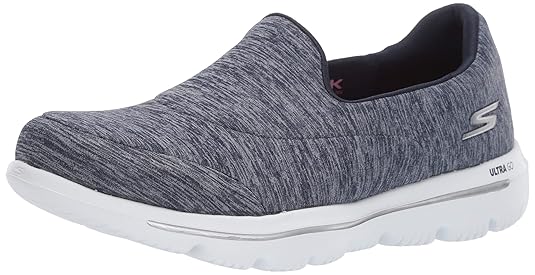 Skechers Damen Slipper GO Walk Evolution Ultra Amazed Grau