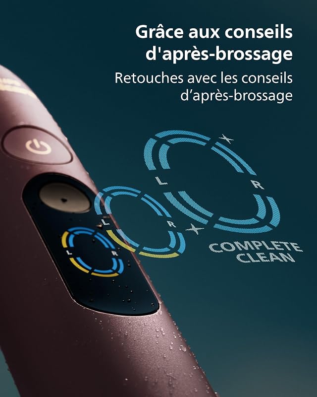 Sonicare DiamondClean 9000 nouvelle génération – brosse à dents électrique avec capteur de zone, capteur de pression, 21 réglages, coloris mauve satiné, modèle HX9214/85