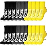 Toulite 10 Pairs Hospital Socks with Grips for Women Men Double Sided Non Slip Slipper Socks Fall Prevention for Elderly