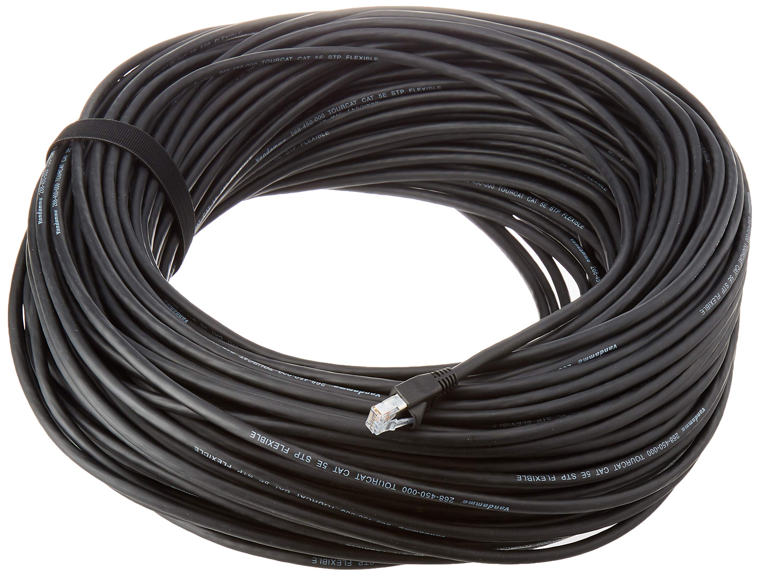 Van Damme Shielded Cat5e RJ45 Network Lead Flexible Cable Ethernet Dante Data (90 m)