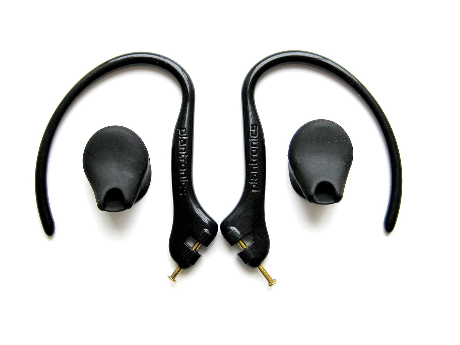 Replacement Set 2 Earhooks with Metal Pins and 2 Eartips Adapters for  Plantronics M50 M24 M20, Voyager 520 521 835, Explorer 220 235 240 242 243  245 320 330 ...