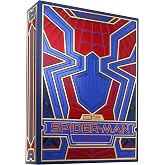 theory11 Spiderman Playing Cards &ndash; Blue Red Gold Web-Suit Poker Deck with Custom Movie Artwork, Magic, Cardistry, Game Night Gift for Marvel Fans, Card Collectors, Magicians, Players &amp; Adults