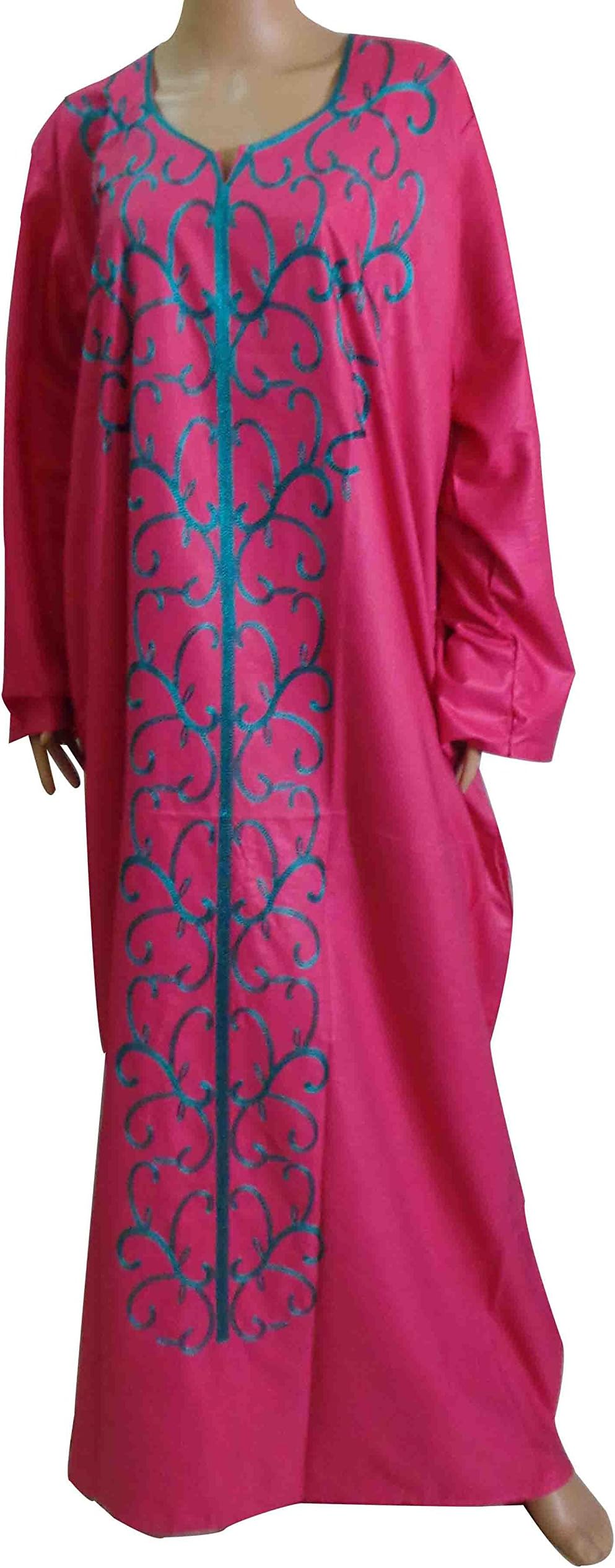 bonballoon Egyptian Cotton Embroidered Kaftan Caftan Dress Jilbab Galabeya Abaya Islamic (439)