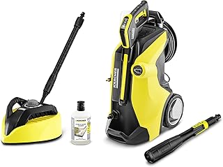 Kärcher Hochdruckreiniger K 7 Premium Full Control Plus Home (Druck: 20-180 bar, Fördermenge: 600 l/h, Schlauchtrommel, Flächenreiniger T 450, Reinigungsmittel, 3-in-1 Strahlrohr, Plus Power Pistole)