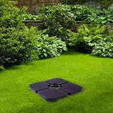 Straame 4Pcs Garden Parasol Base Weight Stand 60/80Kg Cantilever Square view 7