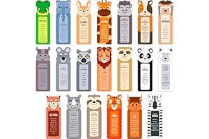 Only Zest - Book Marks for Reading Kids, 40 PCS Bookmarks for Kids, Animal Bookmarks, Bookmarks Kids, Bulk Bookmarks for Kids, Bookmarks for Students, Kids Bookmarks, Cool Bookmarks (Zoo - 20 Styles)
