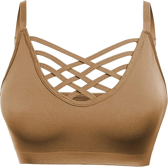 strappy padded bralette