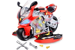 POFJOEQ Motorcycle Toy Engine Building Kit，Engine Model Kit - Take Apart Toys for Toddlers 3-5，DIY Engine Building Kit Educational Construction Toys for Boys and Girls- The Ideal Hands-On Educational Gift