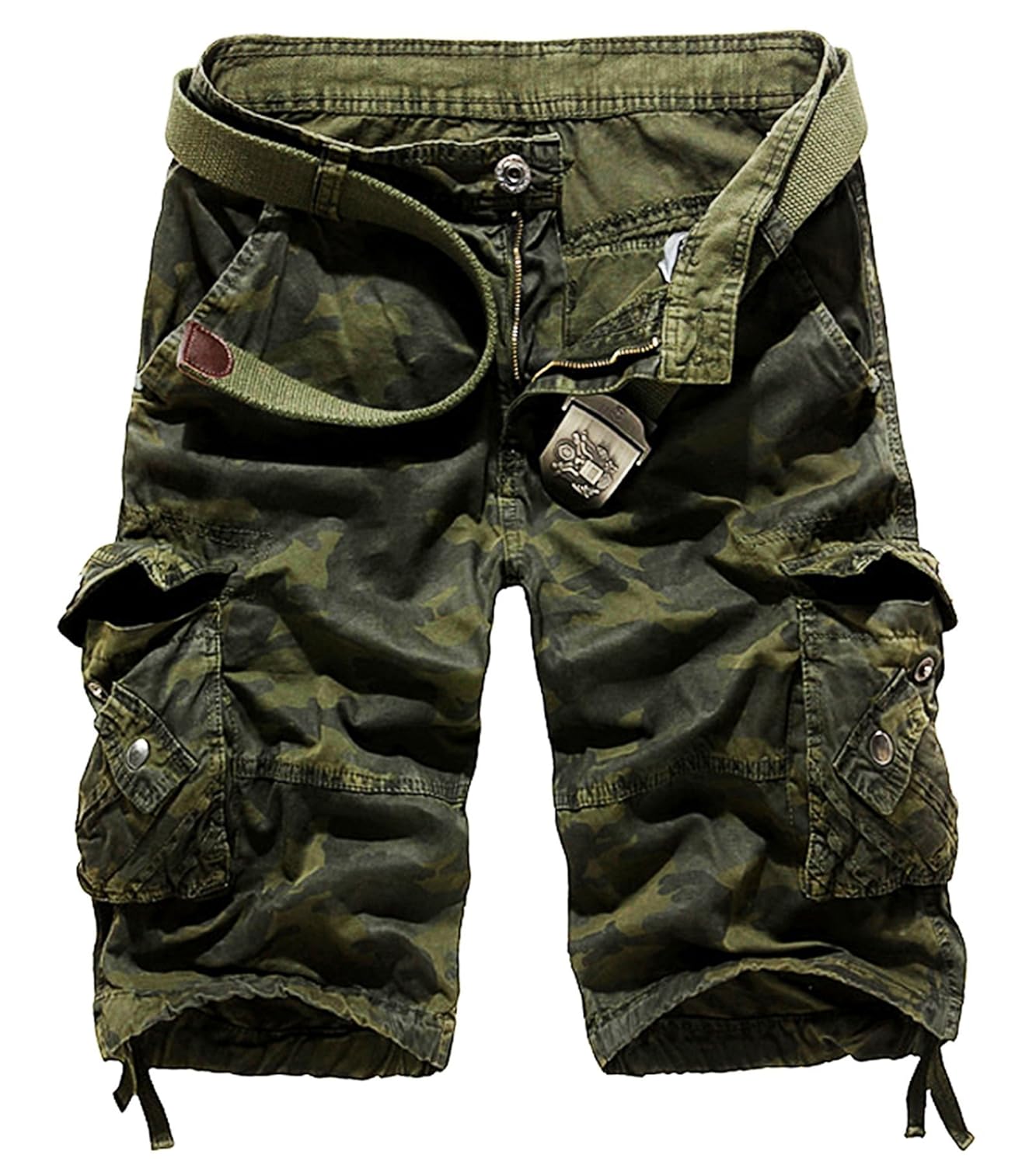 AOYOG Mens Camo Cargo Shorts Cotton