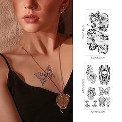 Temporary Fake Arm Tattoos Stickers Sleeves Kit