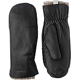 Hestra Women's Tiril Mitt, Deerskin Leather Mittens with Wool Lining for Cold Weather & Everyday Winter Wear