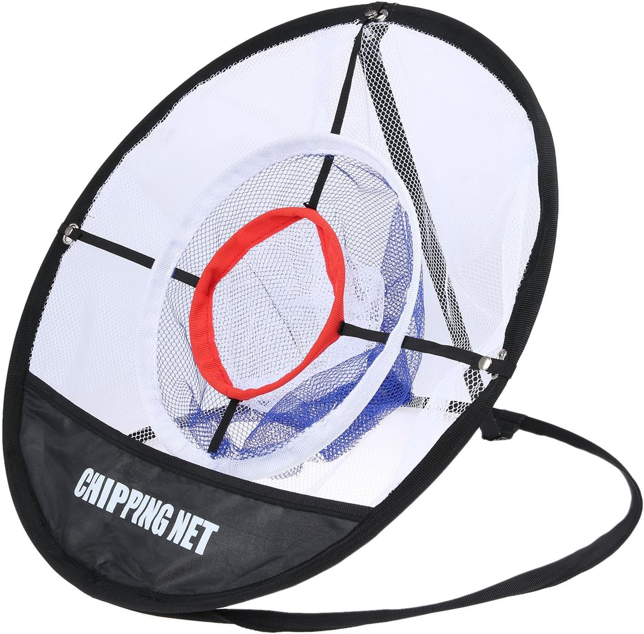 1 Pc Three-tier Practice Net Portable Golf Training Chipping Net Hitting Aid Practice In/Outdoor Bag