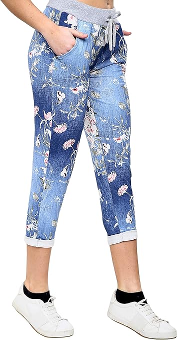 ladies trousers with elasticated ankles