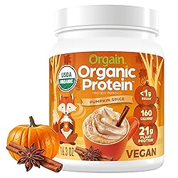 Orgain Organic Vegan Protein Powder, Pumpkin Spice