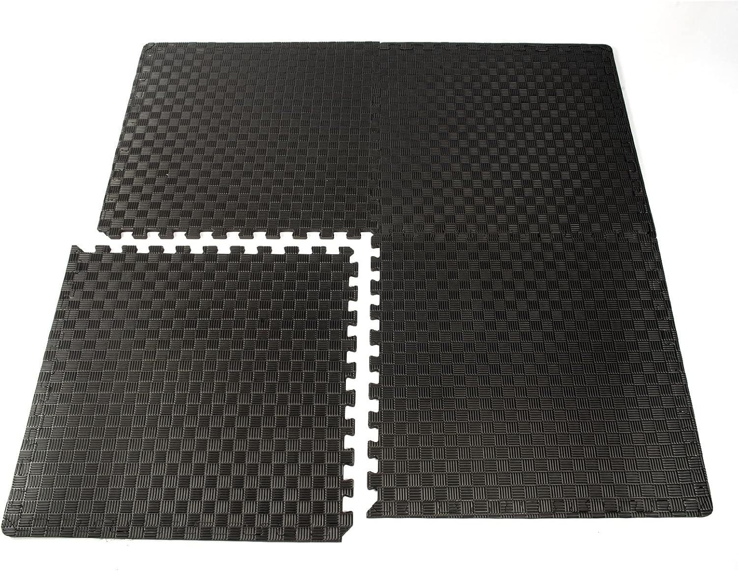 Exercise Equipment Mat with High Density EVA Foam Interlocking Tiles for Exercise, Gymnastics, Protective Flooring, Cushioned Workout, Tiles - Pack of 12/24, 24 x 24 x ½” inches: Sports & Outdoors