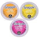30 Pack - Snapple Variety Iced Tea Sampler K-Cup for Keurig Brewers - Lemon, Raspberry, Peach