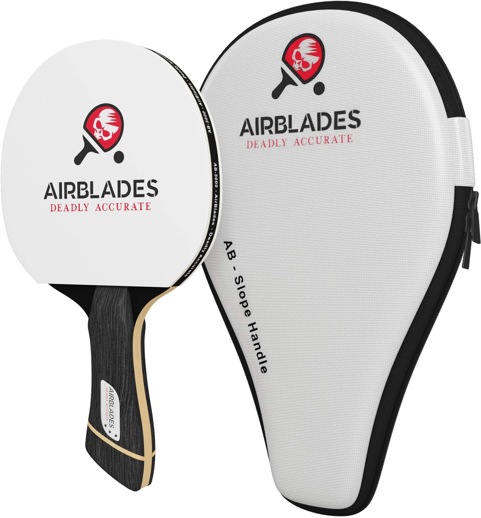 Professional Ping Pong Paddle - Table Tennis Racket with Carry Case