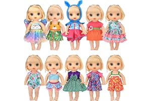 Baby Dolls Clothes 10 Set Cute Alive Doll Clothes 12 Inch Alive Lovely Doll Clothing Set