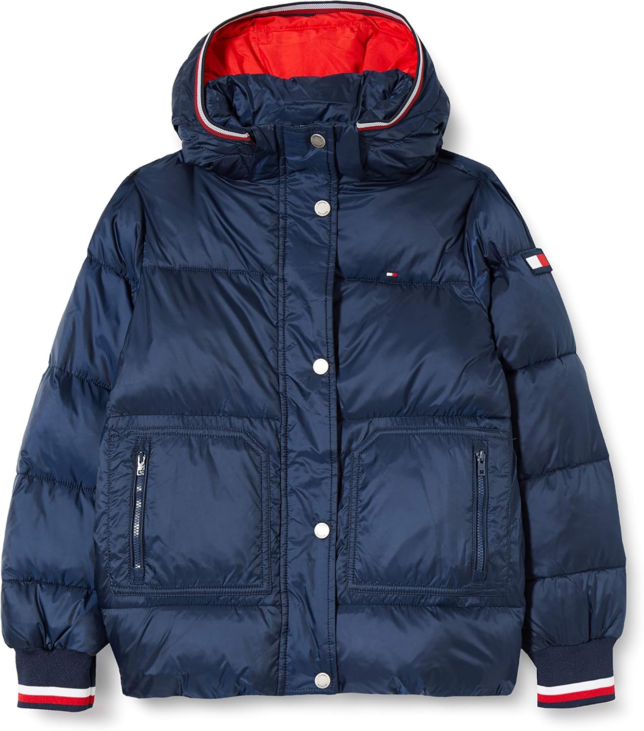 Tommy Hilfiger Girl's Essential Puffer Jacket Amazon.co.uk Clothing