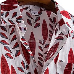 Mens Shirt Mens Hawaiian Shirts Button Down Short