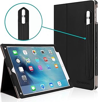 Amazon Com Ipad Pro 9 7 Case Corner Protection Casecrown Bold Standby Pro Black Case W Apple Pencil Holder For Ipad Pro 9 7 Inch 16 Sleep Wake Hand Grip Multi Angle Viewing Stand Computers Accessories