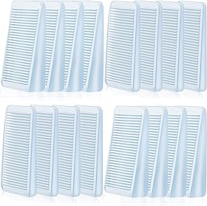 16 Pieces Soft Furniture Leveling Shim Plastic Furniture Leveling Shims Bed Shims Door Stoppers Table Shims Toilet Shims Plastic Shims for Preventing Sliding (8 Large, 8 Small)