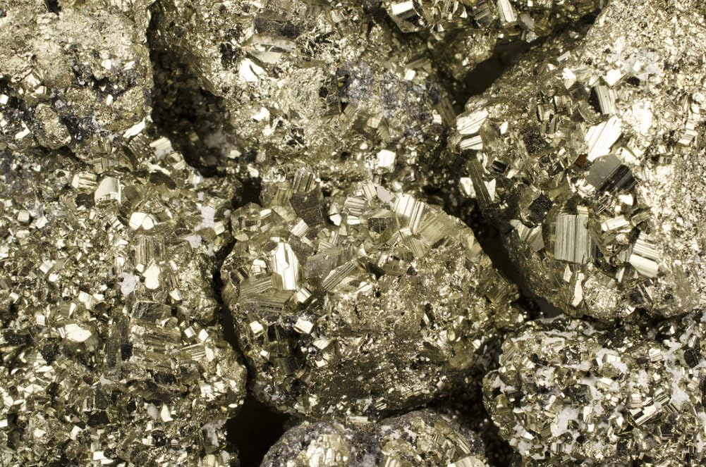 Indoor Fountains & Accessories - Fantasia Materials: 1/2 lb Cocada Golden Pyrite Rough Stones from Peru - Raw Natural Fools Gold