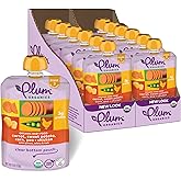 Plum Organics Stage 3 Organic Baby Food - Carrot, Sweet Potato, Corn, Pea, and Chicken - 4 oz Pouch (Pack of 12) - Organic Baby Food Pouch