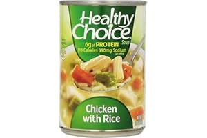 Healthy Choice Soup 5 Chicken Noodle and 5 Chicken with Rice Variety Pack, 15 oz. cans