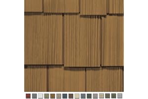 CERTAINTEED Cedar Impressions Double 9in. Staggered Rough Split Shakes (1/2 Square) Mountain Cedar