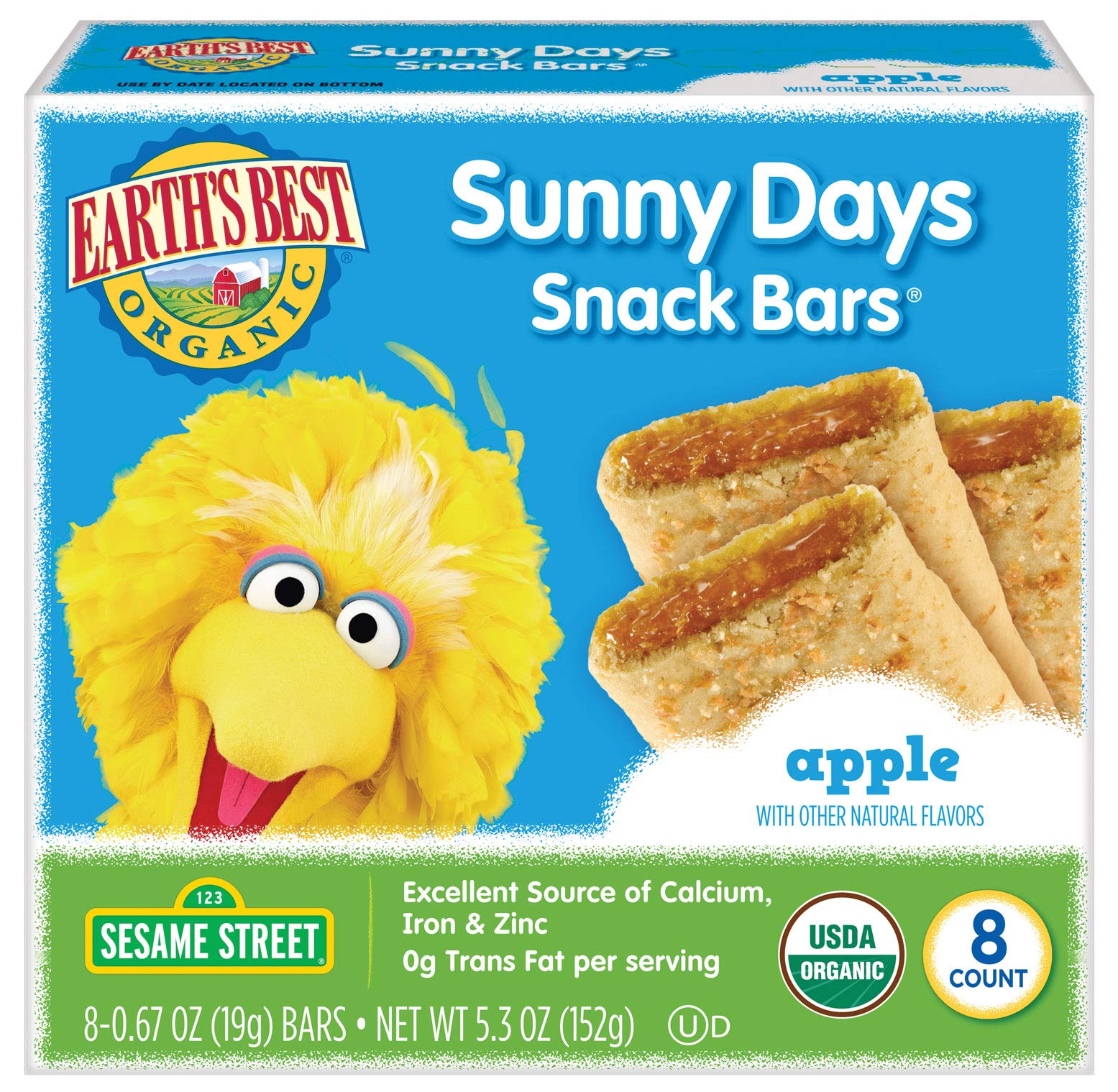 Earth's Best Organic Sunny Day Toddler Snack Bars with Cereal Crust