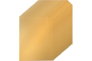 Silunkia 40 Sheets Gold Shimmer Cardstock 8.5 x 11 Certificate Paper, 75lb Craft Paper Card Stock for Cards Making, Birthday Decorations, Wedding Invitations, Greeting Cards