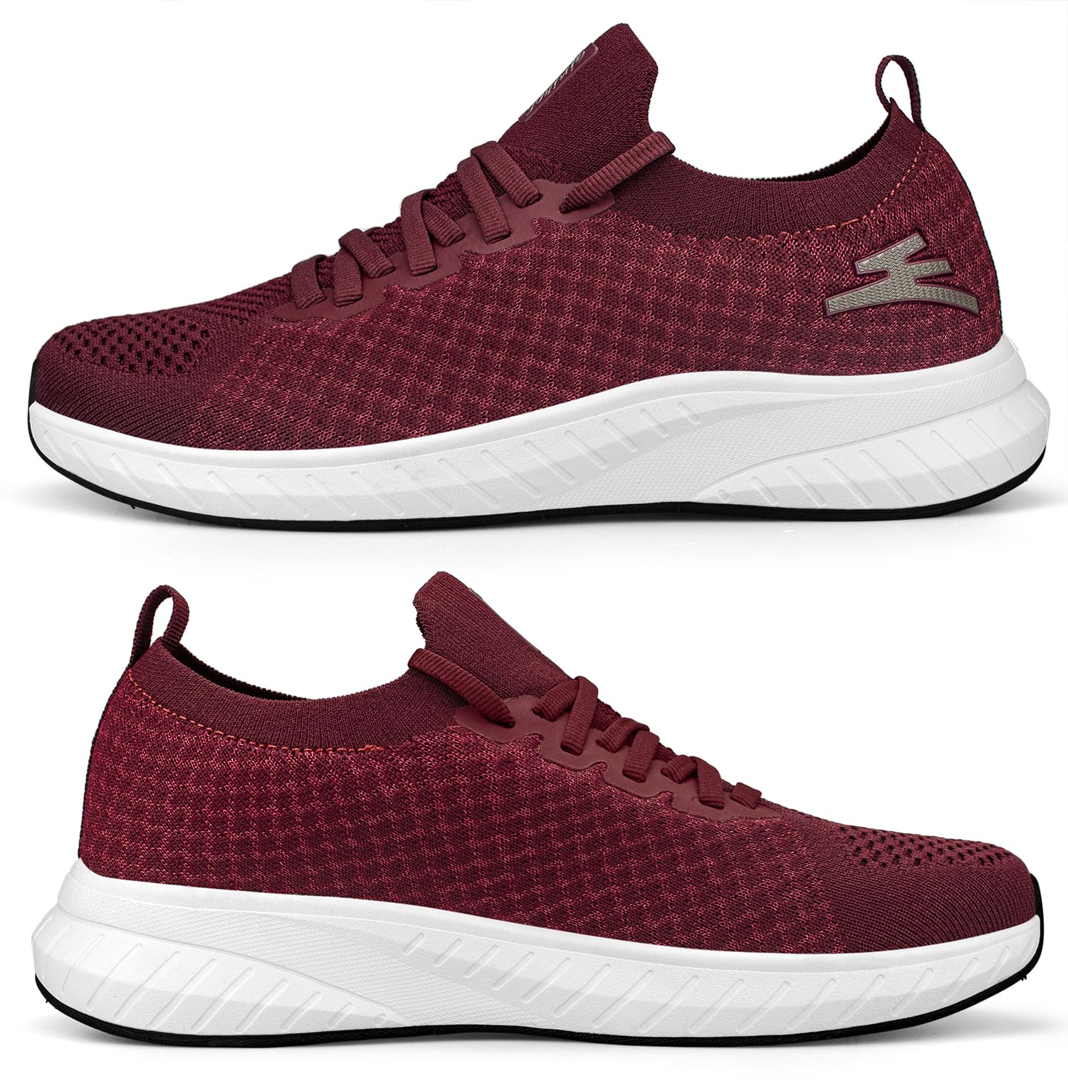 Puweco Damen Sportschuhe Laufschuhe Turnschuhe Sneaker Freizeit Straßenlaufschuhe Leichtgewichts Atmungsaktiv Fashion Walkingschuhe Outdoor Fitness Jogging 5