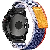 Compatible With Garmin, Trail Loop Nylon Sport Band For fēnix/Forerunner/Approach/MARQ/quatix/D2 Series Tough Replacement Band For Men