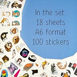 100Pcs Sea and River Otter Stickers for Laptop and