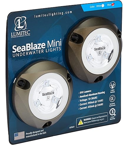 Pactrade Marine Blemished 6-LED Blue Underwater Light – 12V Pontoon & Boat