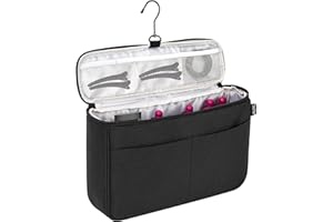 WELIDAY Travel Storage Bag Compatible with Dyson Airwrap Styler, Portable Travel Organizer for Hair Curler and Attachment with Multi-pockets