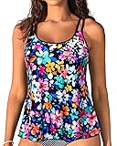 Womens Flowy Tankini Tops Only - Modest Bathing