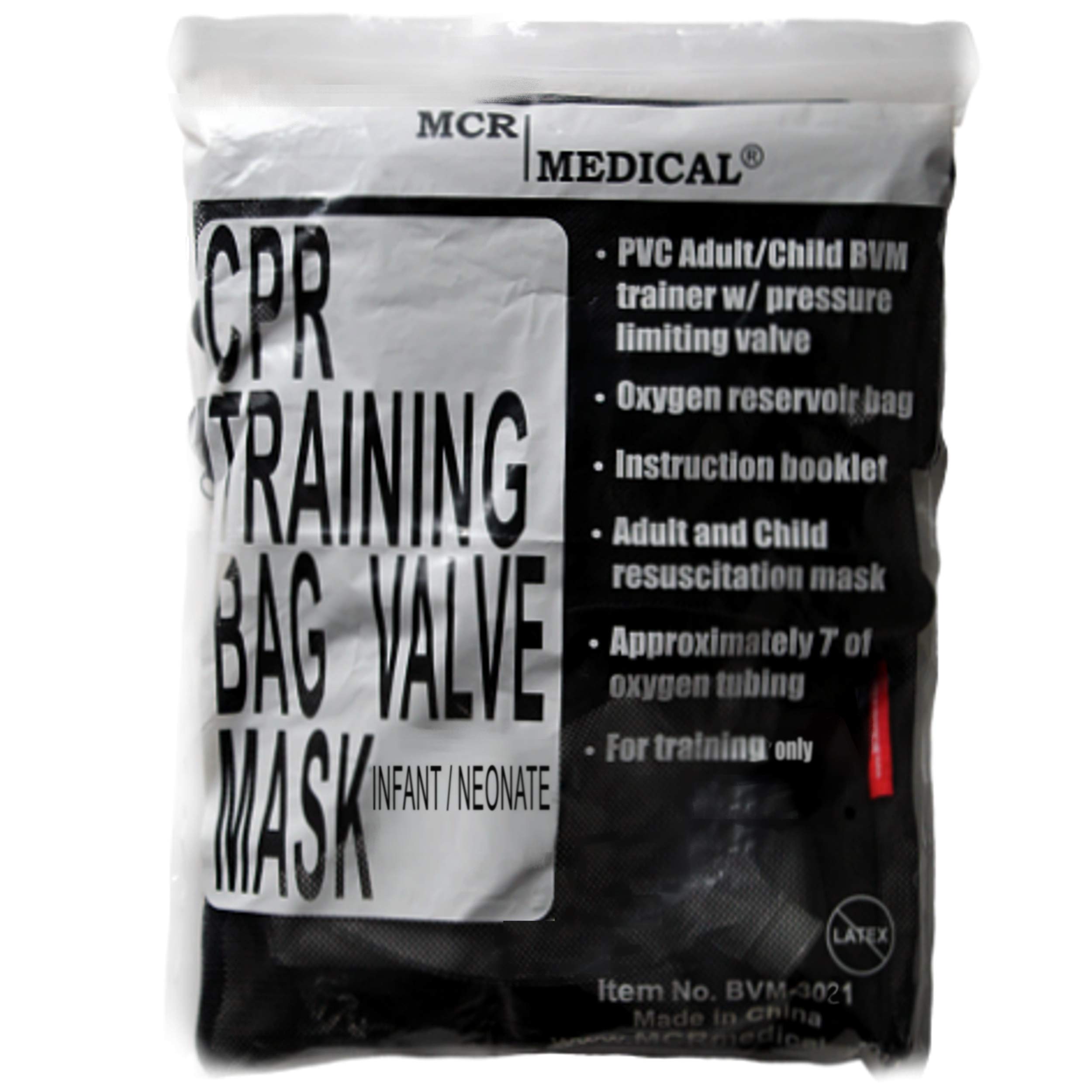 CPR Training Bag Valve Mask (BVM) INFANT In Mesh Bag, BVM3021001 on