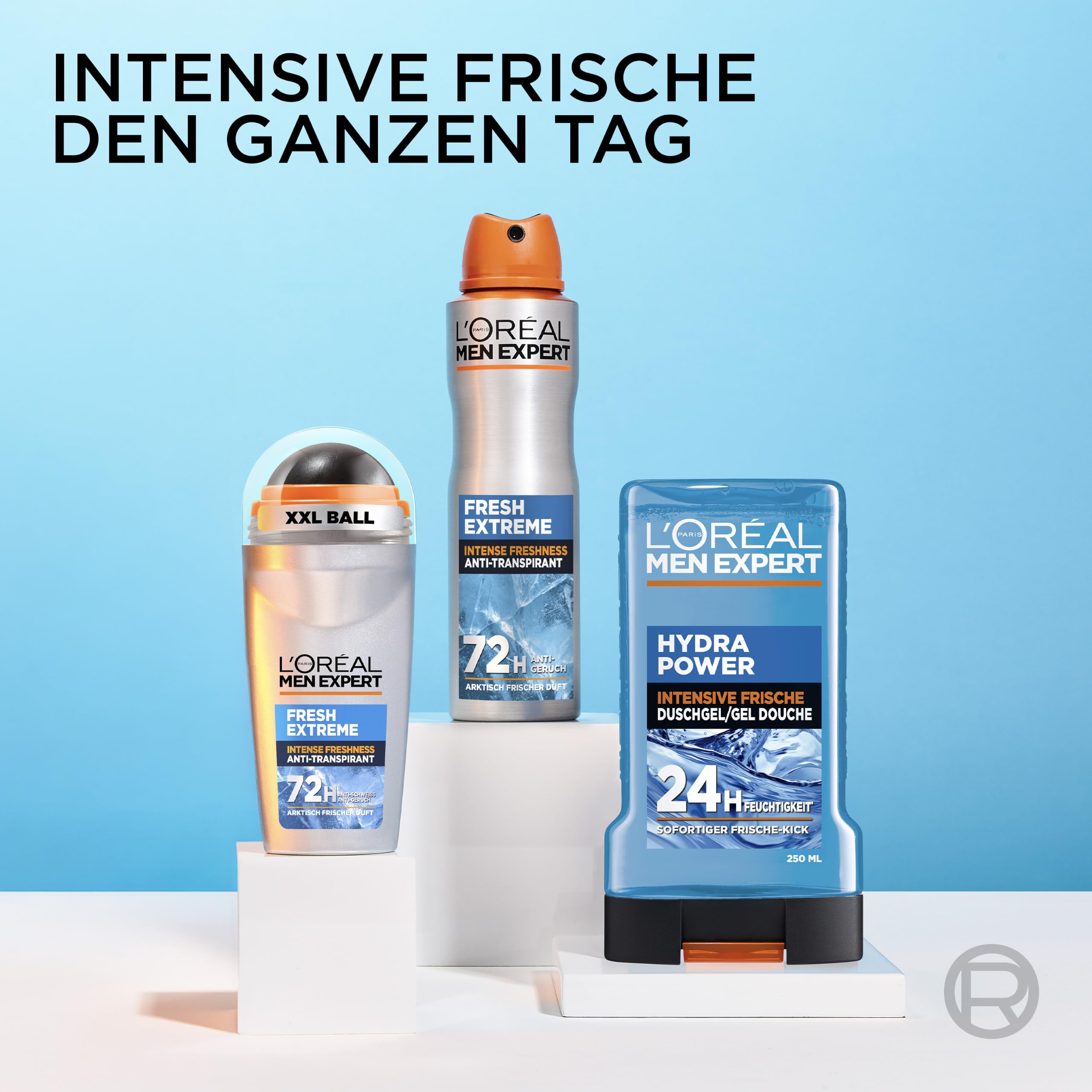 L'Oréal Paris, Men Expert, Fresh Extreme 72H Anti-Transpirant Deospray, mit Ultra-Cooling-Effekt, intensiver Schutz gegen Geruch, Aerosol, 6 x 150ml 8