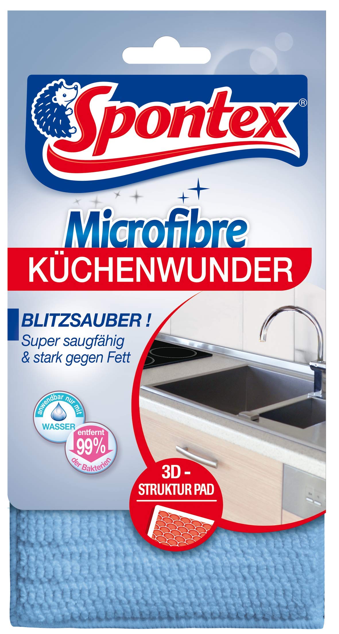 Spontex Microfibre Kitchen/3D Pad