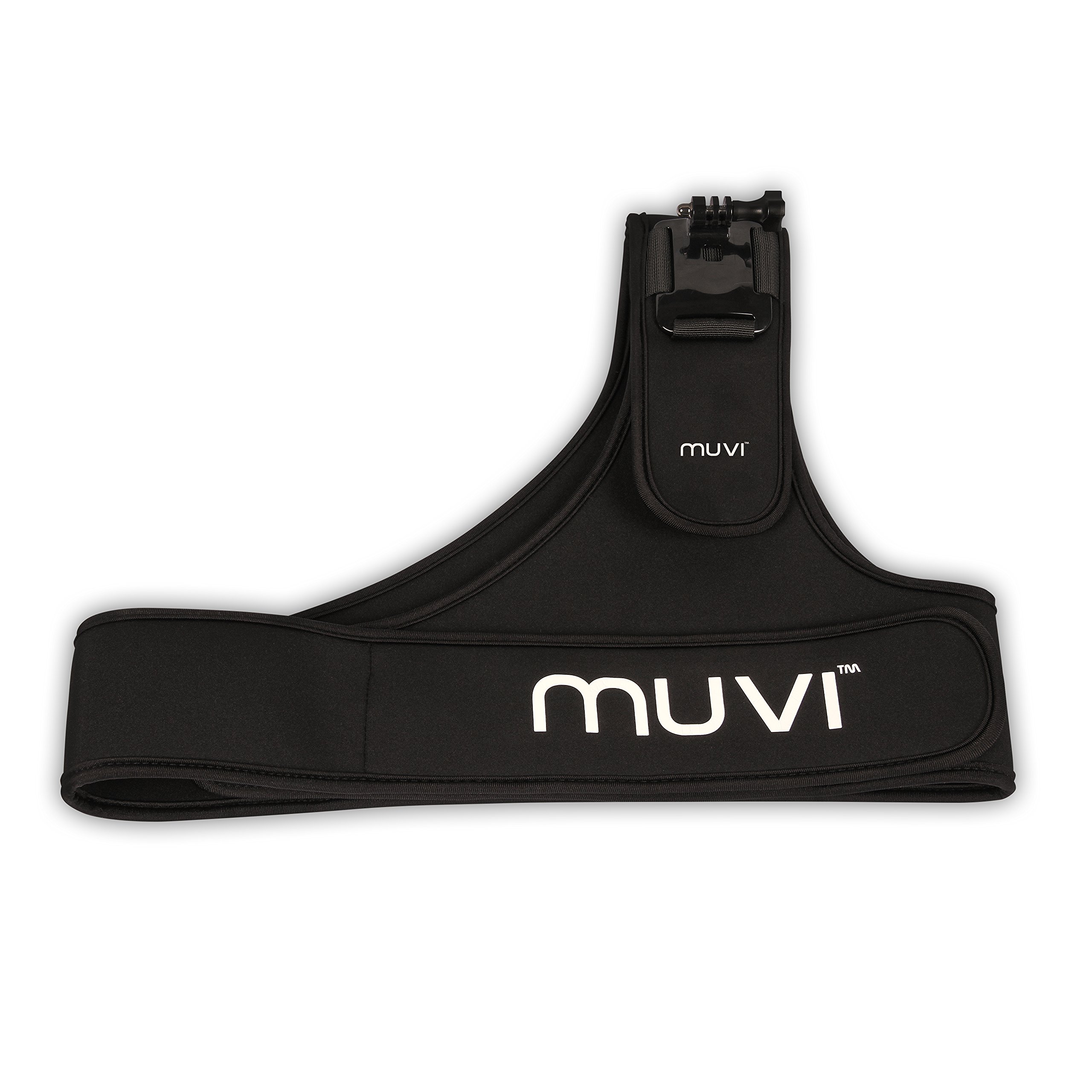 Veho Muvi Adjustable Shoulder Strap Harness Mount for Muvi KX-Series | Muvi K-Series | Muvi HD | Muvi Micro - Black (VCC-A047-SSM)